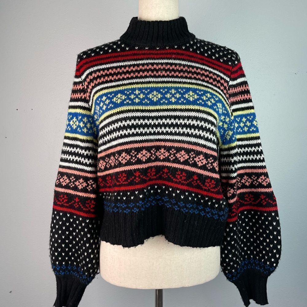 American Eagle Multicolor Patterned Women's Sweater Size M EUC